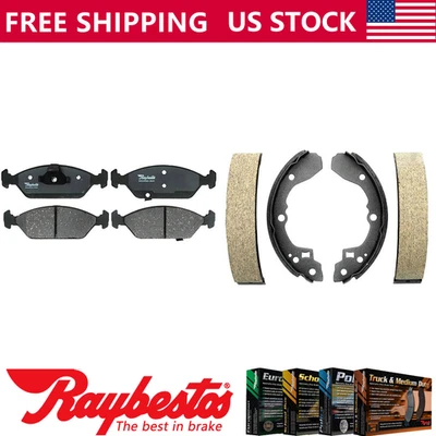 Kit de pastillas de freno y zapatas de freno delanteras traseras de cerámica para Kia Sephia 1994 - Raybestos Foto 1 de 4
