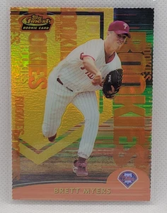 2000 Topps Finest Brett Myers RC Gold Refractor #ed 025/100 Phillies  - Picture 1 of 2