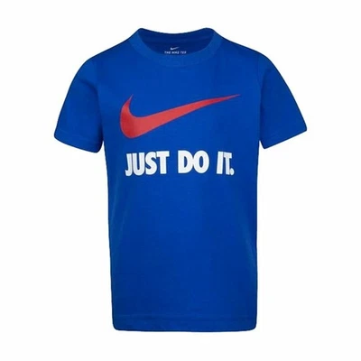 Camiseta de Manga Corta Infantil Nike  NKB Swoosh  Azul - Imagen 1 de 4