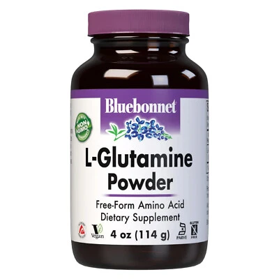 Bluebonnet L-Glutamine Powder 4 Oz Powder, free-form L-Glutamine from Ajinomoto - Image 1 of 4