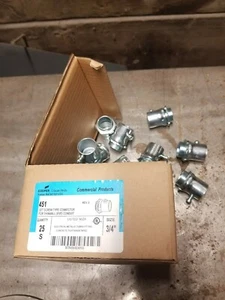 #32 COOPER 3/4" SET SCREW TYPE BOX CONNECTOR 451  LOT OF 25 - Picture 1 of 3