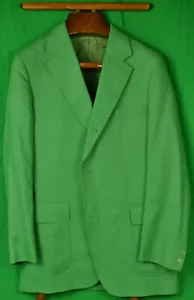 "Brooks Brothers Green Linen Sport Jacket/ Blazer" Sz 42L - Picture 1 of 7
