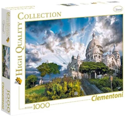 Clementoni Puzzle 39383 - Montmartre (1000 Pièces) Puzzle Paris France - Photo 1/2