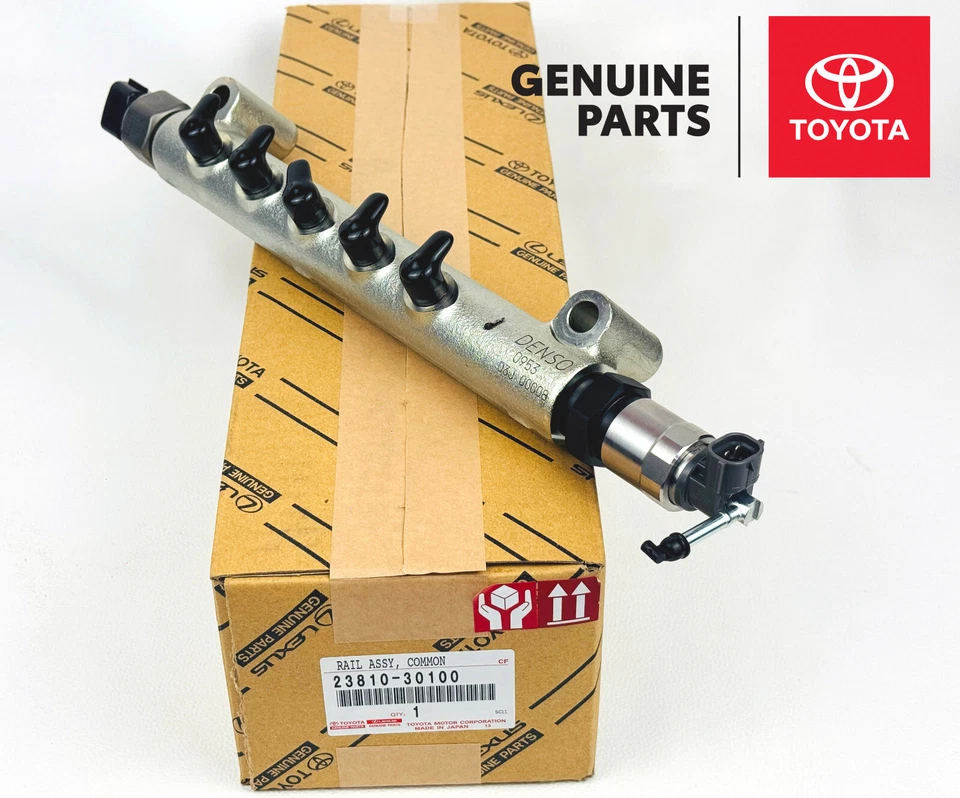 23810-30100 Toyota Hilux Land Cruiser KUN10 KDJ120 OEM Genuino Common Rail Foto 1 de 4