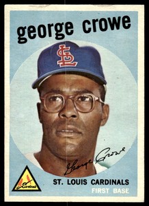 1959 Topps George Crowe St. Louis Cardinals #337