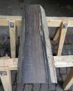 N2 Mooreiche 75x25 Bohle Brett Bog Oak Altholz Drechselholz Messergriffe Pfeifen - Bild 1 von 9