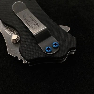 Blue Titanium [ Screw Set ] Zero Tolerance 350 Hinderer ZT0350 (NO KNIFE)  - Image 1 of 4