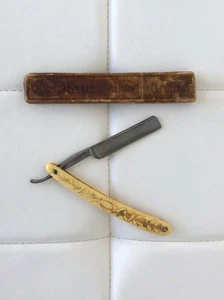 STRAIGHT RAZOR B.J. EYRE & CO Extra Hallow Ground Hibbard Spencer Blade Germany - Picture 1 of 12