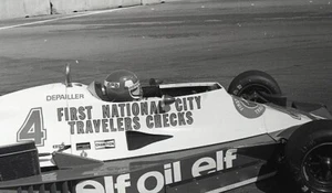 TYRRELL 008 PATRICK DEPAILLER LONG BEACH GP 1977 35MM NEGATIVE CLOSE UP 2 - Picture 1 of 1