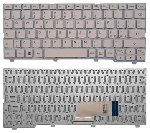 Original Lenovo Ideapad 100S-11IBY Laptop IT Tastiera BIANCO QWERTY - Picture 1 of 2