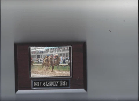 ORB WINS KENTUCKY DERBY PLAQUE HORSE RACING TURF Cover
