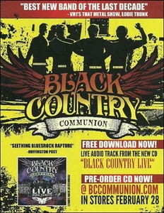 Joe Bonamassa Black Country Communion Live Over Europe 2012 álbum impresión de anuncio - Imagen 1 de 3
