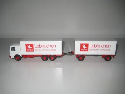 Wiking H0 471 - Camión MAN con remolque "Lebkuchen" - Imagen 1 de 4