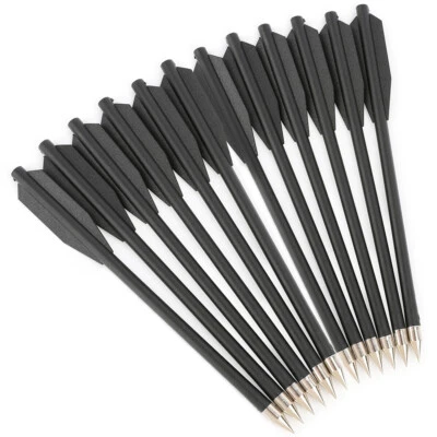 6.3in Crossbow Bolts Plastic Arrows Hunting Pistol 2" Vanes Archery Bow Shooting - Image 1 of 4