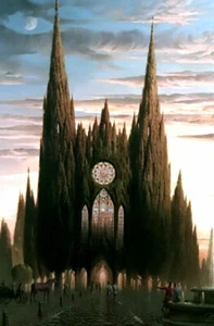 Kush, Vladimir   " Purple Horse at Chartres  "    Giclee   MAKE OFFER  DSSBA - Picture 1 of 1