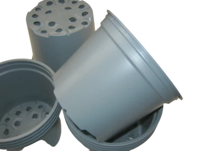 ONE STOP PLANT SHOP 1 LITRE (13CM) PLASTIC PLANT POTS / FLOWERPOTS RECYCLED & RECYCLABLE