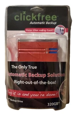 Clickfree 320GB Automatic Backup External USB Hard Drive - HD325R - Image 1 of 2