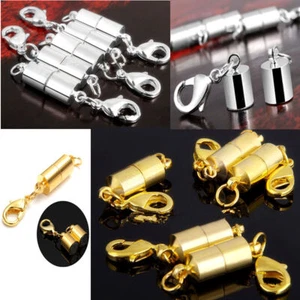 10pc Strong Magnetic Clasp Finding Bracelet Necklace Connector Jewellery Making - Picture 1 of 9