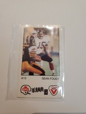 1989 Vachon CFL Single Football Panels - Sean Foudy #2