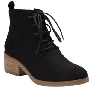 Style & Co. Rizio Wonen’s Lace Up Block Heel Ankle Boots Black Size 6.5M - Picture 1 of 10