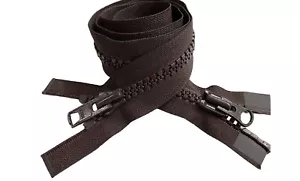 Venta 2 piezas YKK #10 36" bidireccional plástico moldeado resistente chaqueta cremallera - 2 colores - Imagen 1 de 2