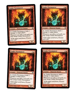4x Cinder Pyromancer EX Eventide Mtg Magic EDH 4x x4 - Picture 1 of 2