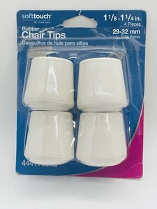Waxman  1 1/8 in.- 1 1/4 in. Rubber Chair Tips - 4 Count - No 4441795NJ - NEW - Picture 1 of 7