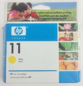 HP 11 ~ Yellow Genuine HP Ink Cartridge ~ New Expired July 2006 - Picture 1 of 3