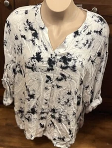 Skinny girl women's long sleeve button up blouse size 2XNWOT - Picture 1 of 2