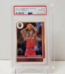 Evan Mobley 2021 Panini NBA Hoops #234 Rookie - PSA 10 GEM Mint - Picture 1 of 2