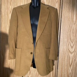 Vintage Strathmore men’s 100% wool blazer 40 regular Brown/camel - Picture 1 of 11