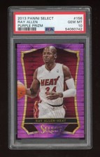 2013-14 Panini Select Ray Allen Purple Prizm /99 #156 PSA 10 GEM MT HOF