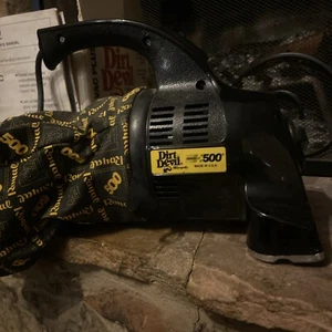 Dirt Devil Royal 500 Corded Hand Vacuum Cleaner Black Yellow Vintage Tested Work - Picture 1 of 4
