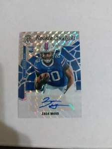 2020 Panini Mosaic Silver Rookie Scripts Zack Moss Auto Indianapolis Colts - Picture 1 of 5