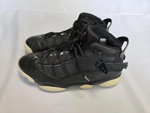 Herren Nike Jordan 6 Ringe Turnschuhe Schwarz/Matt Silber-Weiß 322992-021 Größe 10,5 - Bild 1 von 7