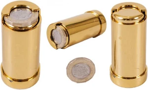 £1 GOLDMÜNZHALTER EIN Pfund Leder Geld Kleingeld Spender Tasche Taxi - Bild 1 von 2