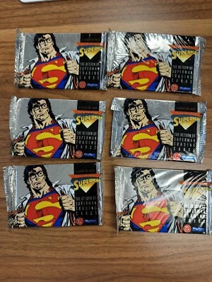 Skybox The Return of Superman 1993 paquete de tarjetas coleccionables sellado de fábrica Foto 1 de 2