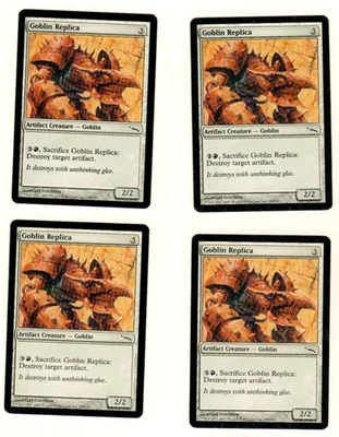 Set Of 4 Goblin Replica Mirrodin 178/306 Common Magic the Gathering MTG Card - Image 1 of 4