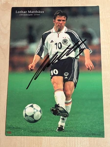 Autogramm LOTHAR MATTHÄUS-DFB Nationalteam-Bayern München-AGON-Big Card Groß-AK - Picture 1 of 2