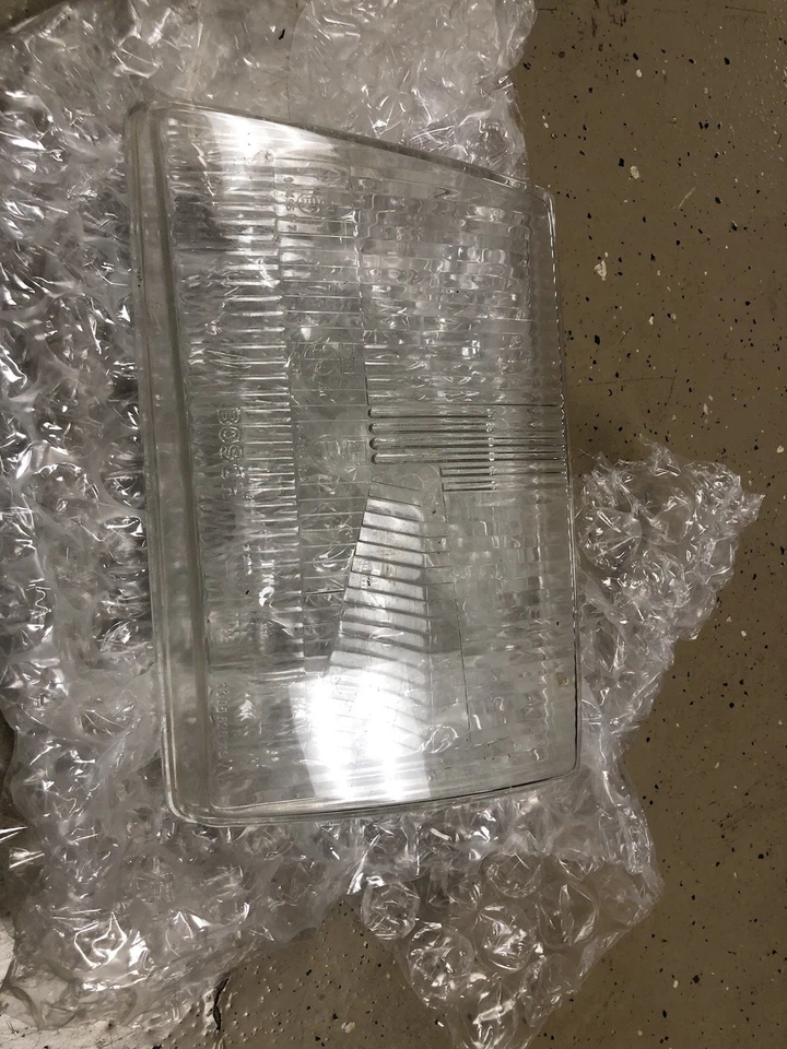 Par de lentes de cristal de faros Bosch Euro R107 280SL 350SL 500SL para Mercedes Benz Foto 1 de 4