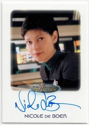 Women of Star Trek A&I - Nicole De Boer as Lieutenant Ezri Dax - Auto Card B - Image 1 of 2
