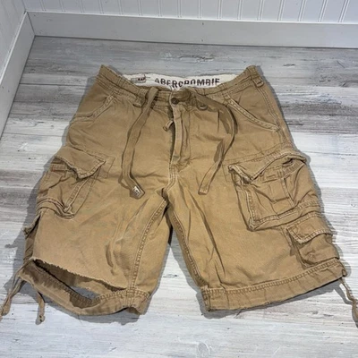 Vintage Abercrombie Fitch Khaki Cargo Shorts Mens 31 Paratrooper Military Y2K - Image 1 of 4