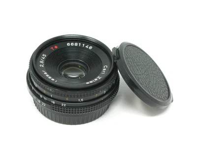 Carl Zeiss Tessar T* AE 45mm f2.8 Standard Prime Lens - Contax/Yashica - Image 1 of 4