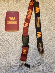 Washington Commanders NFL Lanyard Keychain & ID Holder - Picture 1 of 2