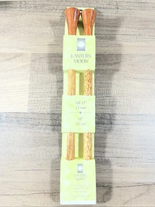 Lantern Moon 10" 25cm Palmenholz Einzelpunkt Stricknadeln US 17 (12mm) - Bild 1 von 3