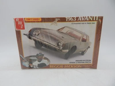 Vintage 1981 AMT Matchbox 1963 Avanti Reggie Jackson Collection 1:25 Model Kit - Image 1 of 4