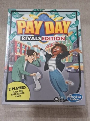 PAY DAY! Rivals Edition Board Game-Hasbro Gaming (2 Players Ages 8+) NEW  - Image 1 of 3