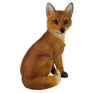 Perenne de jardín de diseño Toscano Woodie The Woodland Fox, poliresina, 7"x10"x14" H - Imagen 1 de 7