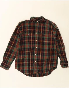 POLO RALPH LAUREN Boys Flannel Shirt 10-11 Years Medium Green Check Cotton CW08 - Picture 1 of 3