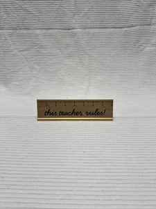 Neu Target Bullseye Spielplatz Dieser Lehrer regiert! Schreibtischplakette - Bild 1 von 6